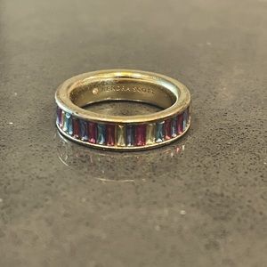 Kendra Scott Jack Gold Band Ring in Multi Crystal | Size 9